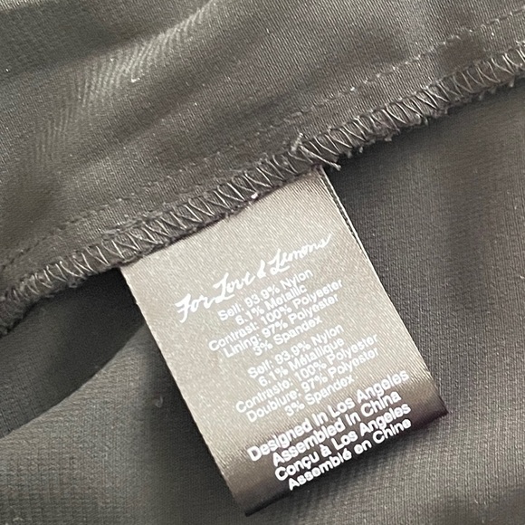 For Love & Lemons Floral Lace Ruffle Black & Gold Dress - Picture 10 of 11